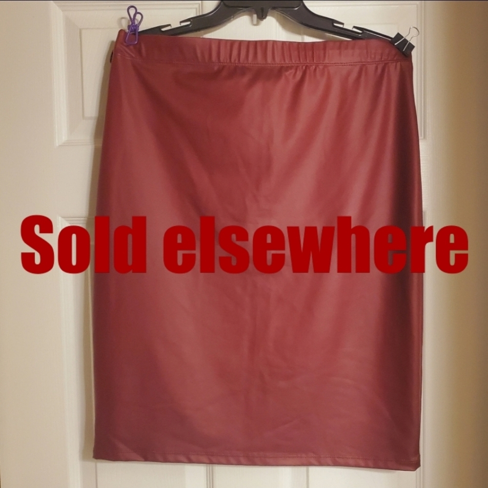 Faux Leather Skirt *NWT
